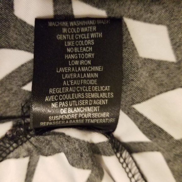 🛍️❤️ Beechers Brook Tie Back Black and White Babydoll Blouse Size M🛍️❤️ - Picture 7 of 10